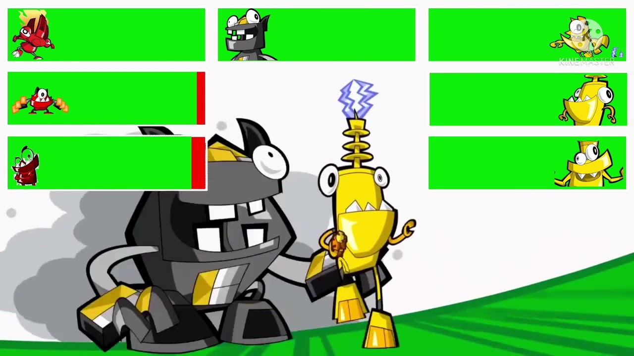 MIXELS (2014) Cookironi Fight with healthbars