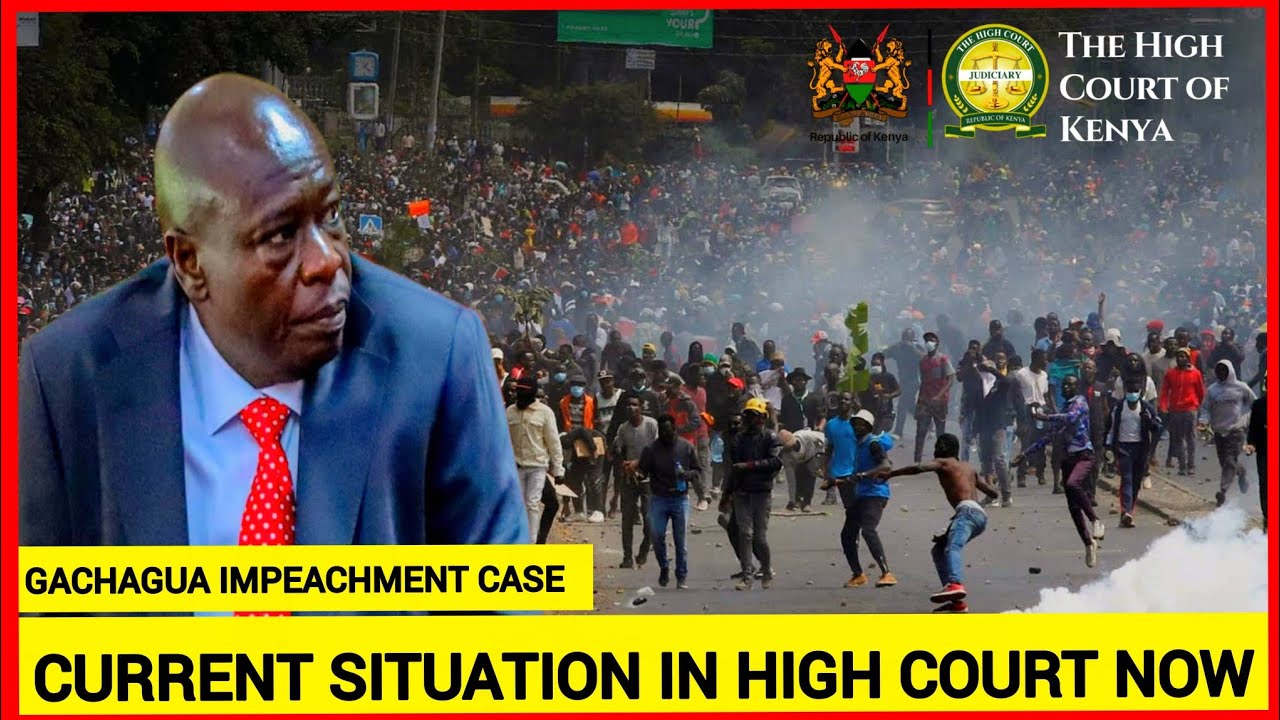 Happening now live! Current situation at the High Court of Kenya, Gachagua impeachment case rulin...