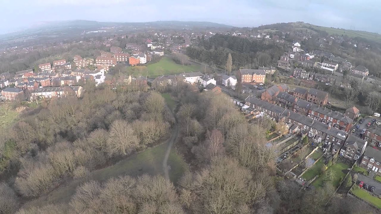 Aerial videography of Gee Cross, Hyde