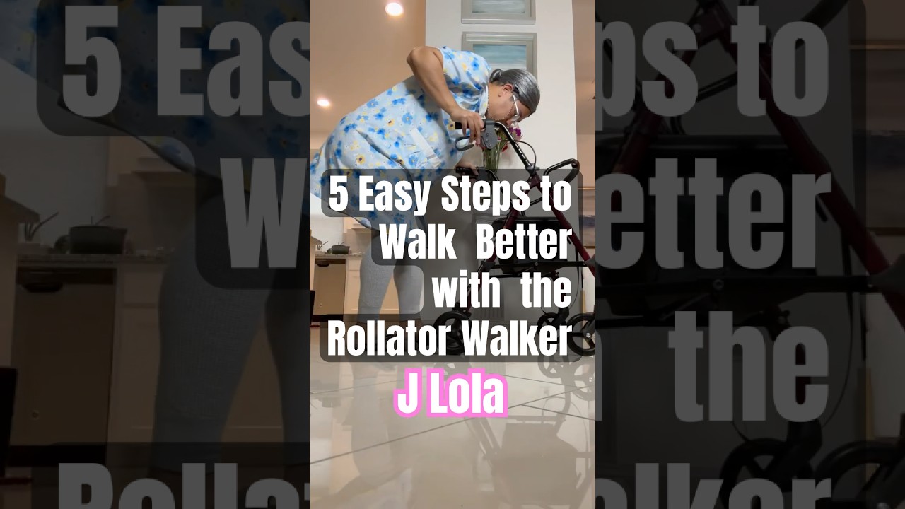 How to walk with a Rollator Walker  #shorts #viral #trending #funny #comedy #motivation