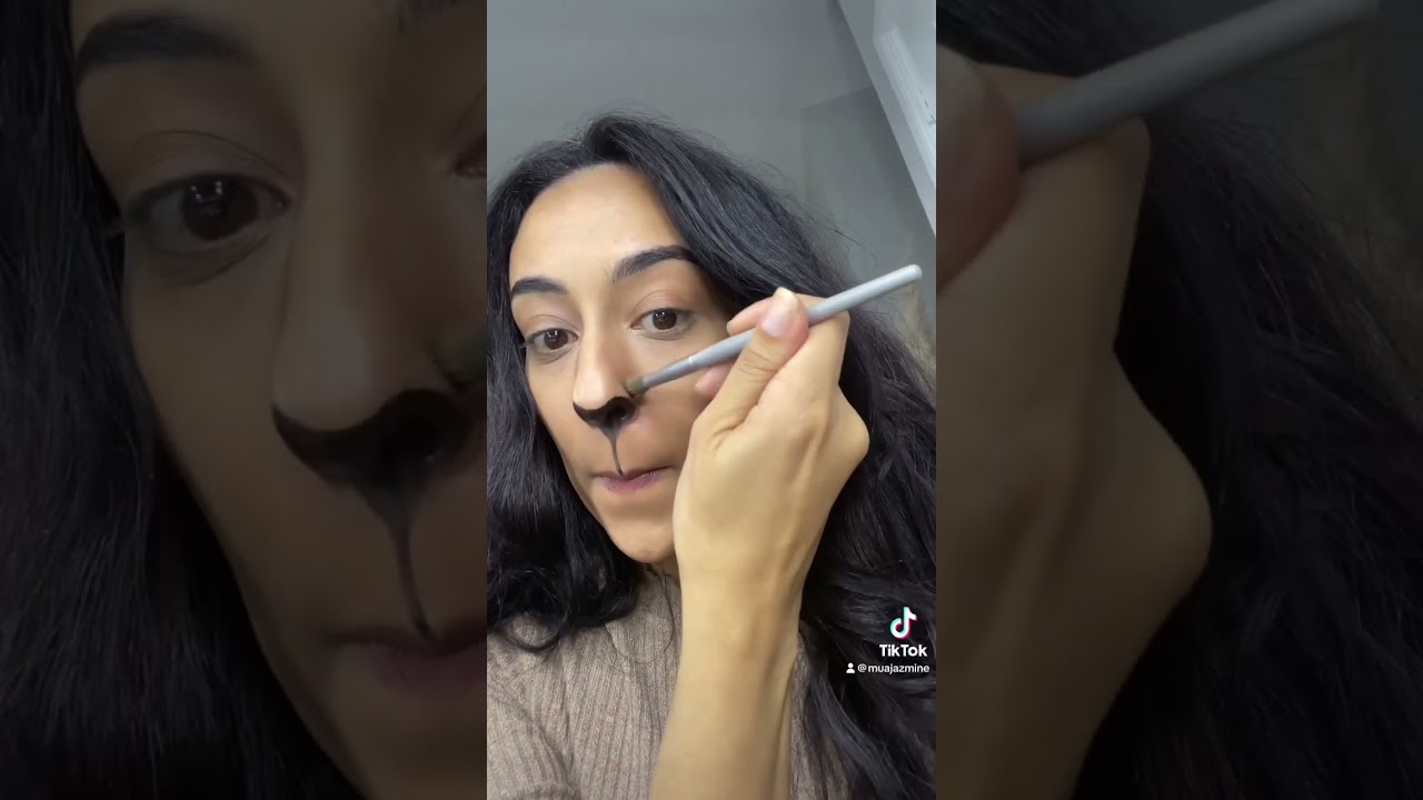 Last minute easy Halloween makeup look- lion makeup tutorial #halloween2023 #halloweencostume