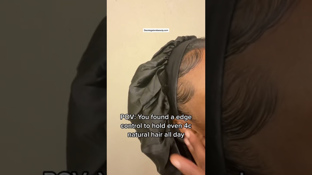 My secret to long lasting laid edges on 4c hair this edge control is magic! 