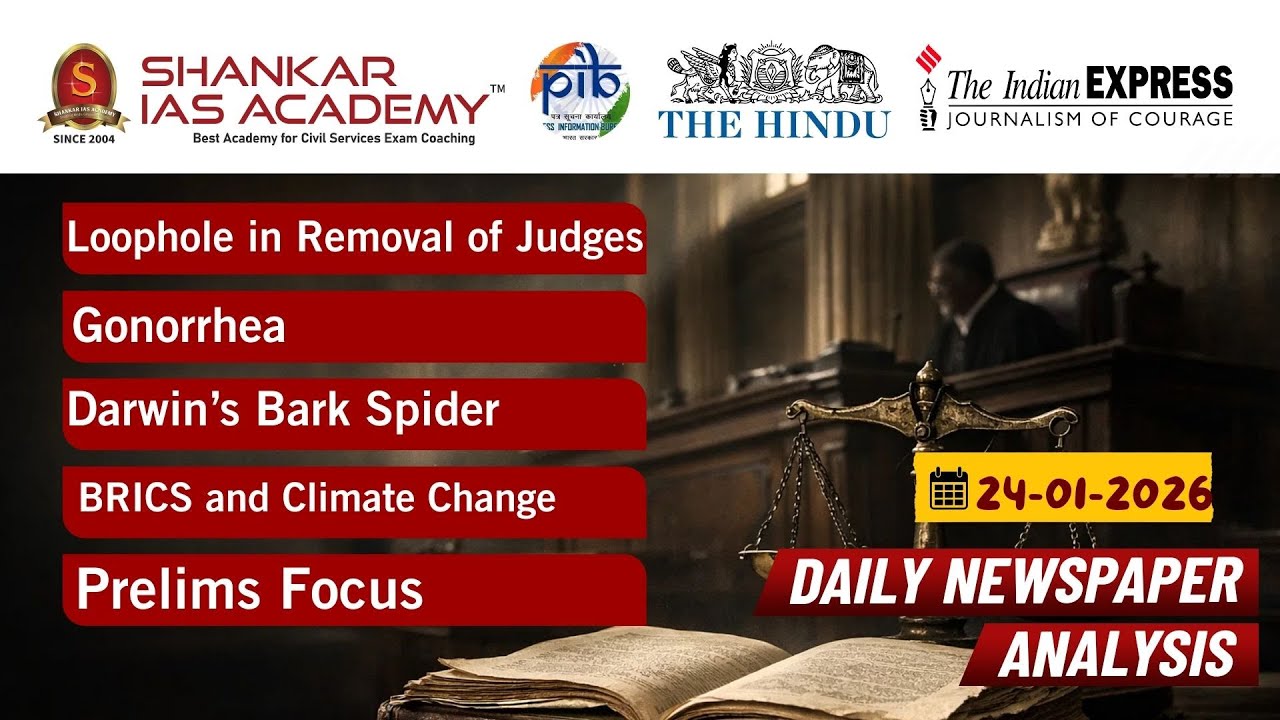 Daily Current Affairs Analysis | January 24th, 2026 | Shankar IAS Academy | UPSC | Mains 2026