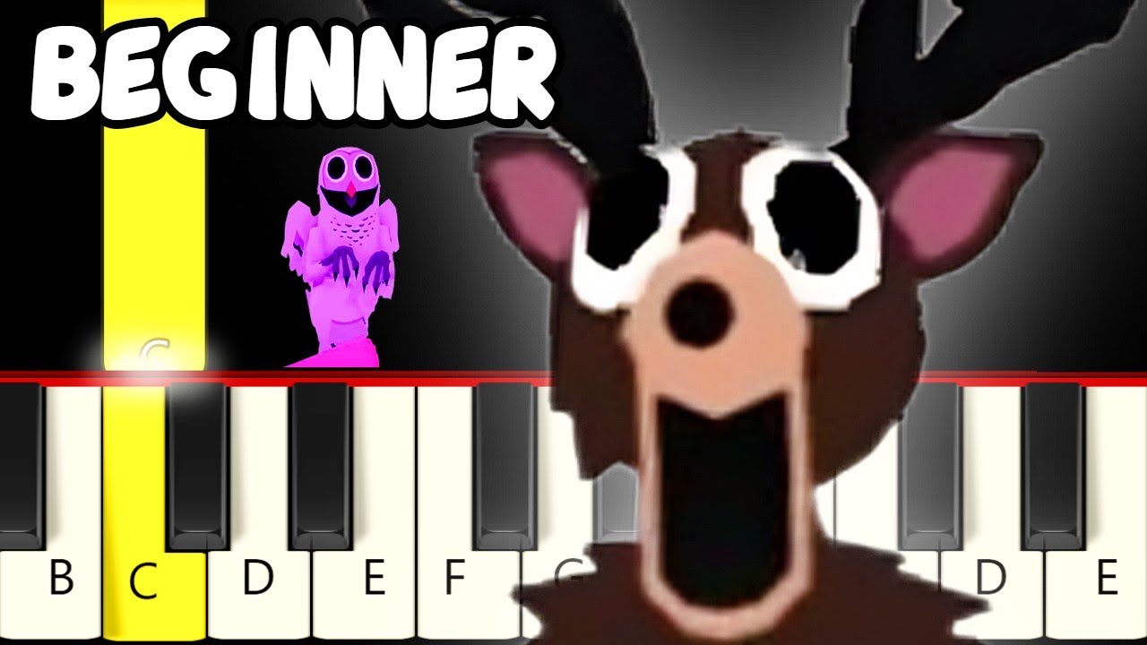 5 Tunes from 99 Nights in the Forest (Roblox) - Slow and Easy Piano Tutorial - Beginner