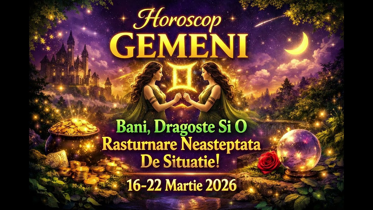 ♊Horoscop GEMENI 16-22 Martie 2026-Bani, Dragoste Si O Rasturnare Neasteptata De Situatie!