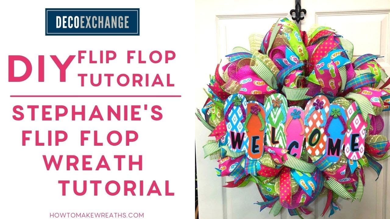 Stephanie's Flip Flop Wreath Tutorial | DIY Flip Flop Summer Wreath! | DecoExchange Live Replay