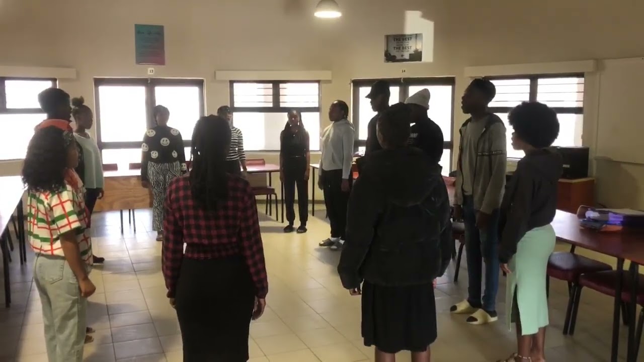 Tutaleni high school choir Conducter- Mr. James