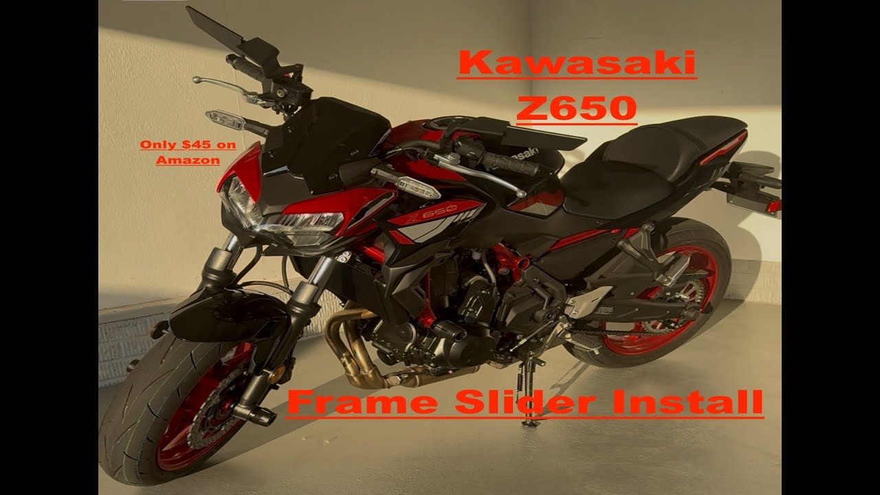 How To Install Frame Sliders On Your Motorcycle | Kawasaki Z650 