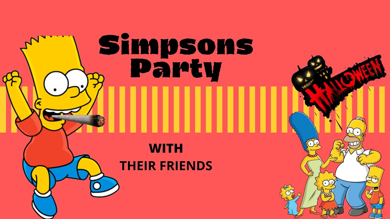 The Simpsons - Smoking Weed & Halloween Party in 2023 