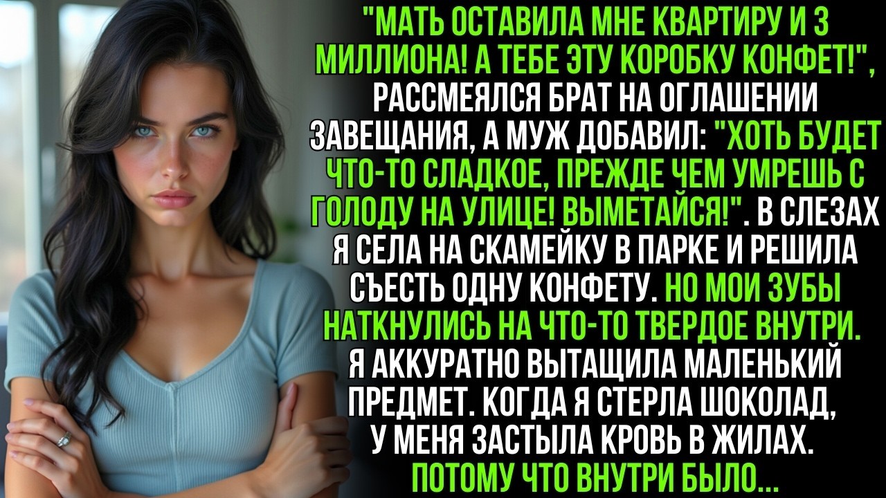 Муж вышвырнул меня с коробкой конфет, крикнув 