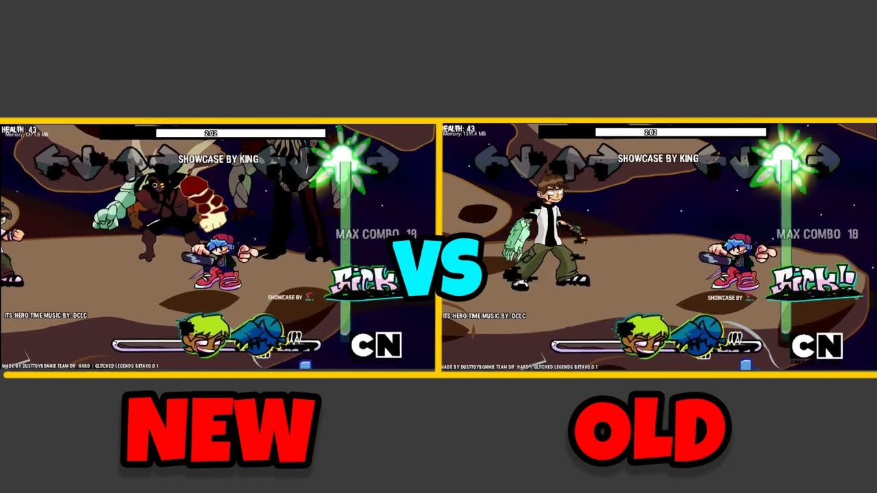 Friday Night Funkin' против Glitched Legends — Pibby Ben 10: новое против старого | Приходите учи...