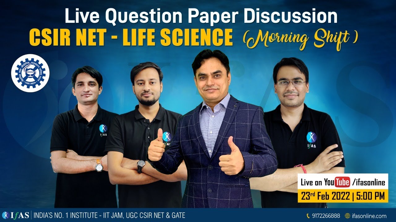 CSIR NET Life Science Paper Analysis - 2021 - Morning Shift - Paper Solution!