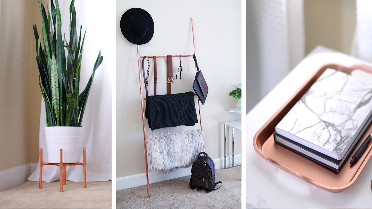 DIY Copper Plant Stand, Accessory Ladder + Home Decor 🌿 | ANN LE