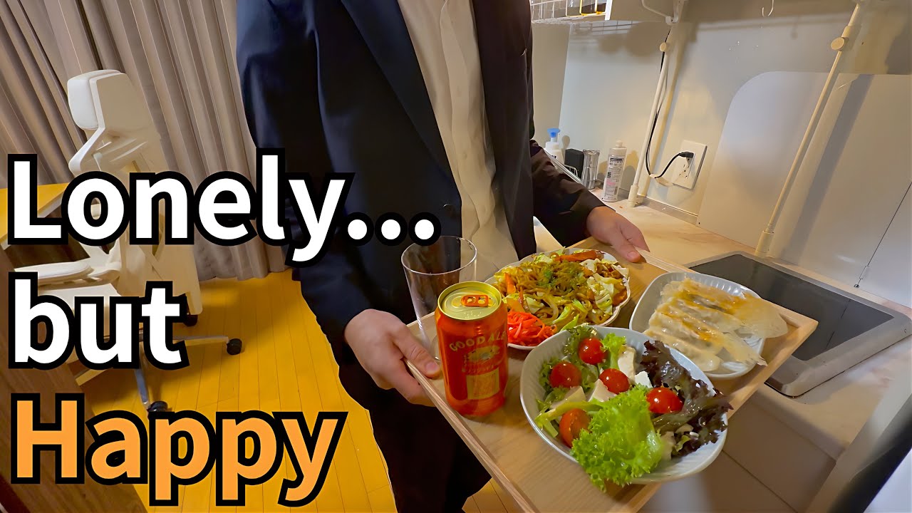 A Japanese Salaryman Eats Dinner Alone and Thinks About Happiness