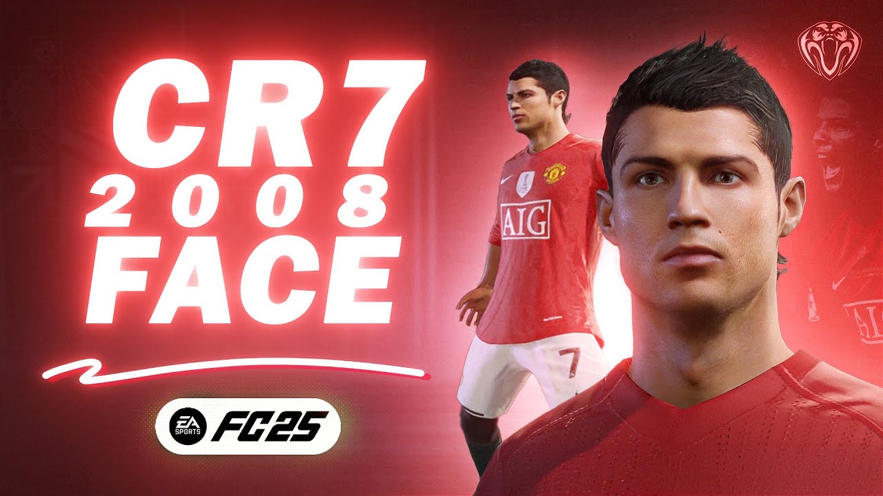 Cristiano Ronaldo 2008 FaceMod For FC 25