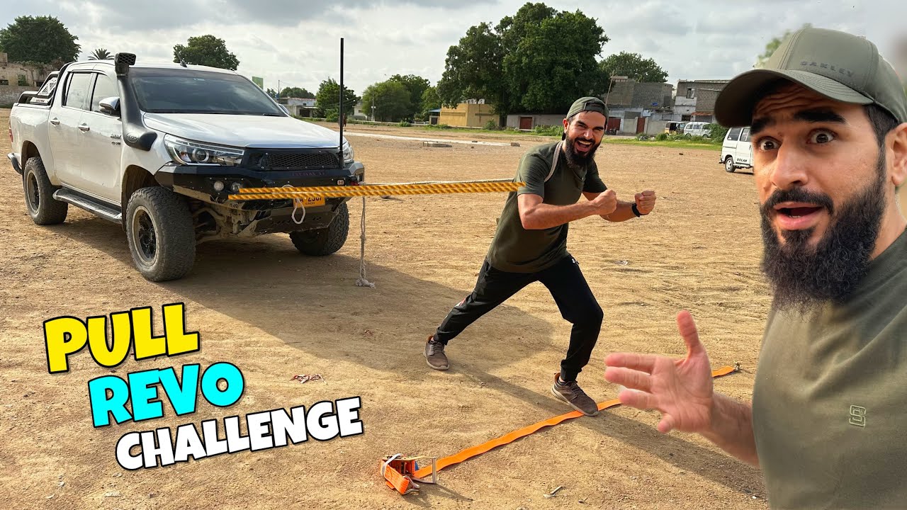 Pull a car challenge 🛻 Kon jeetey ga aaj ? 😂