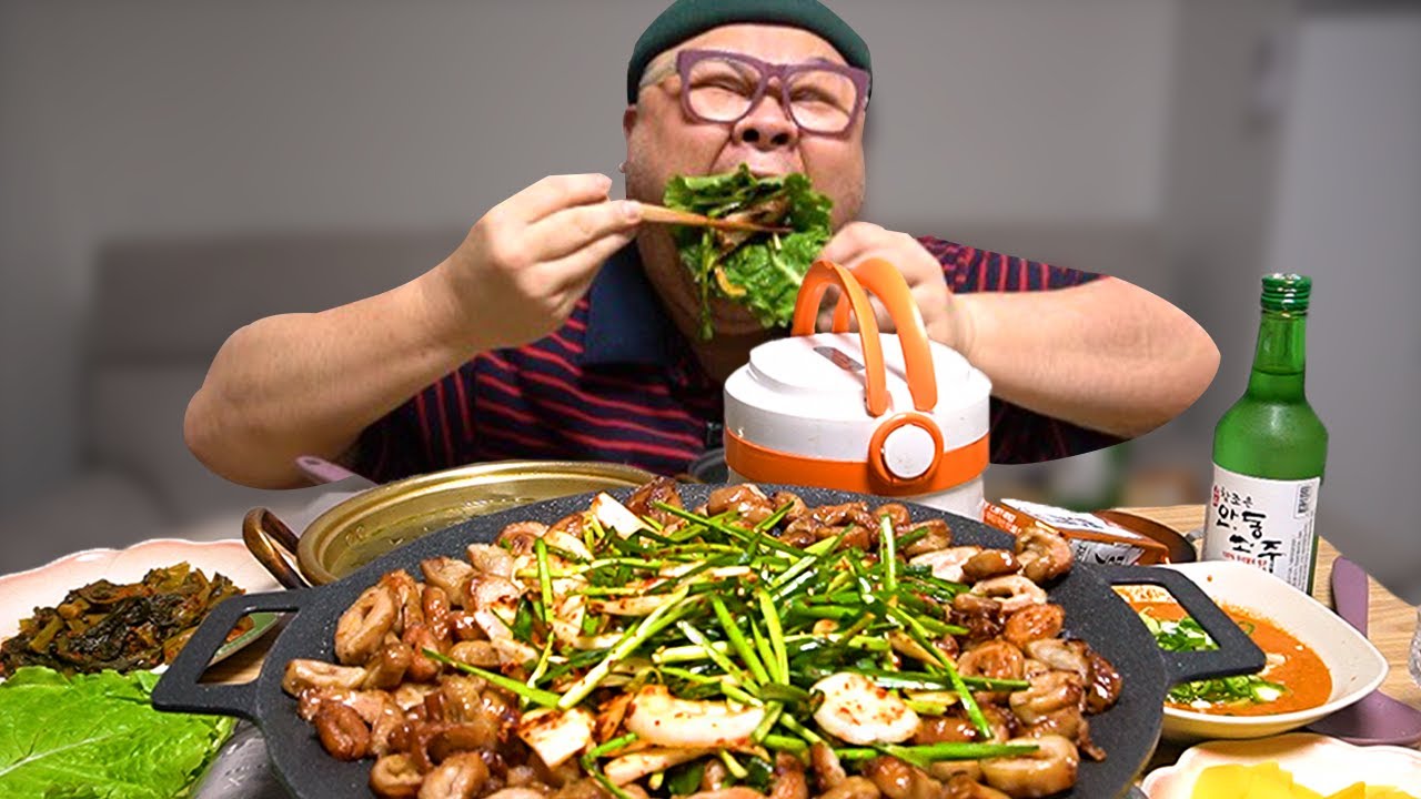 비오는날 막창 구이에 소주한잔 진짜좋다│Grilled Pork Small Intestines and Grilled Pork Tripe Mukbang Eatingshow