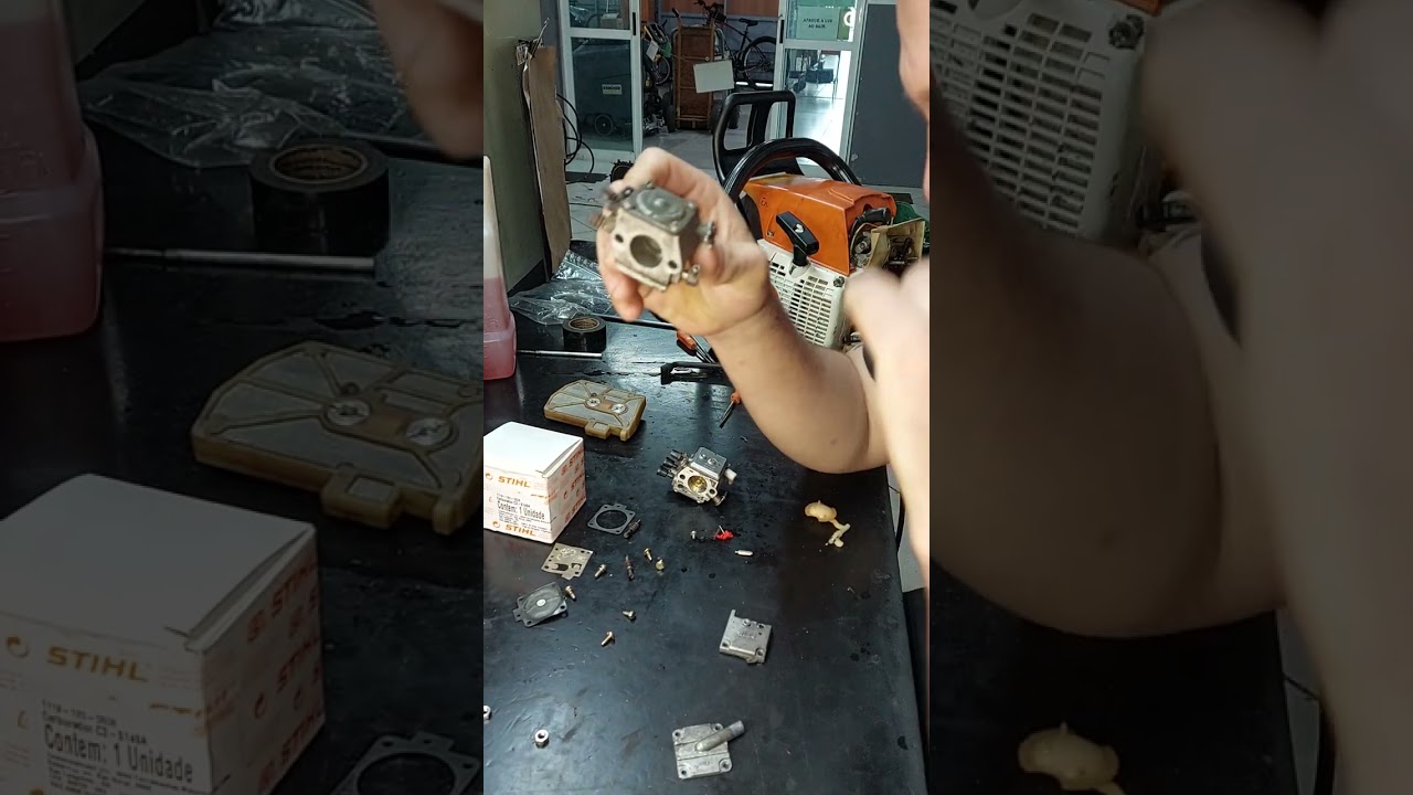 diferença carburadores dos motosserra stihl MS 038/380/381/382