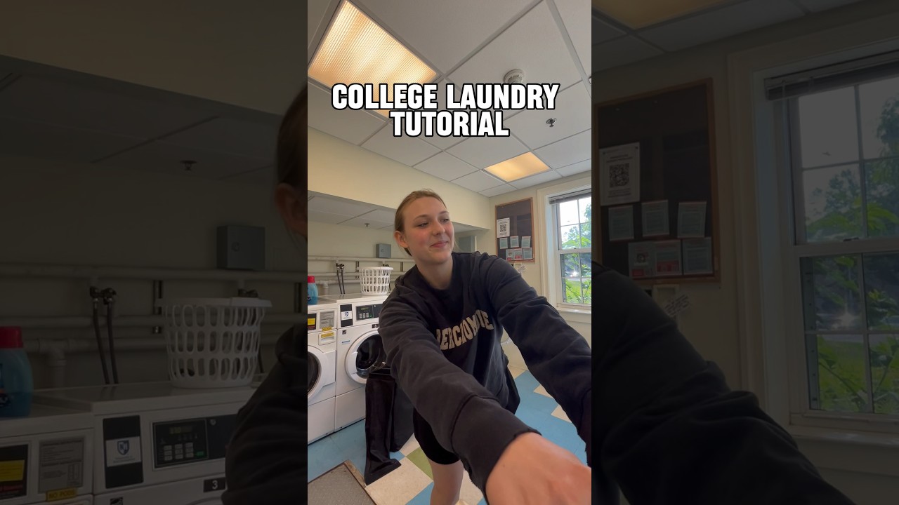 College Laundry Tutorial  - #collegelife #laundry #chores #college #collegetips
