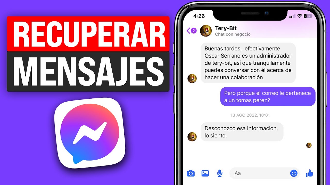 Cómo RECUPERAR CONVERSACIONES BORRADAS de Facebook MESSENGER (2026)