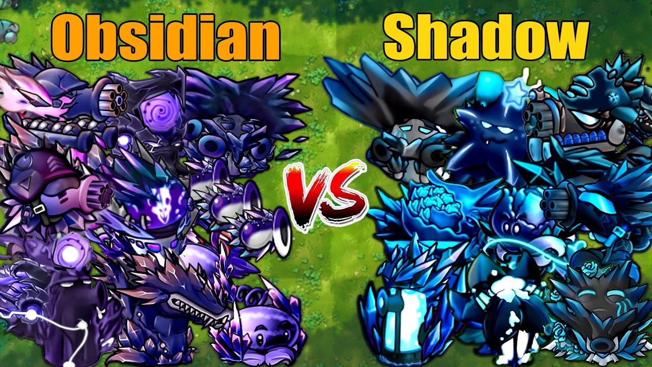 PVZ 1 Fusion 3.4 Challenge!! Team Obsidian VS Team Shadow VS 300 Zombie Random - Who Will Win?