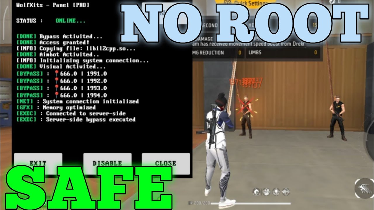 NO ROOT DEVICE AIMBOT +  ESP OB53 ANTI-BAN PANEL MULTI APP PANEL