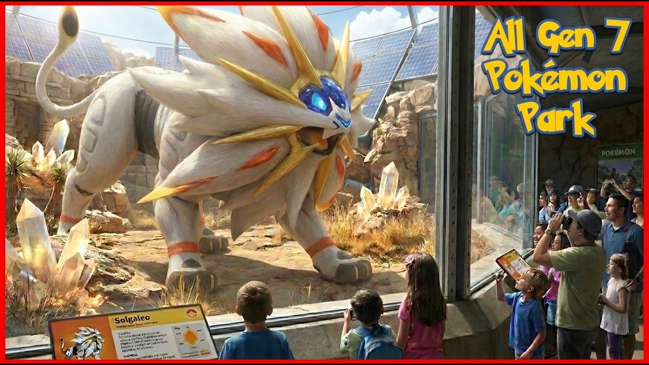 Pokemon Park Tour Zoo all 88  gen 7 Alola Region Podex