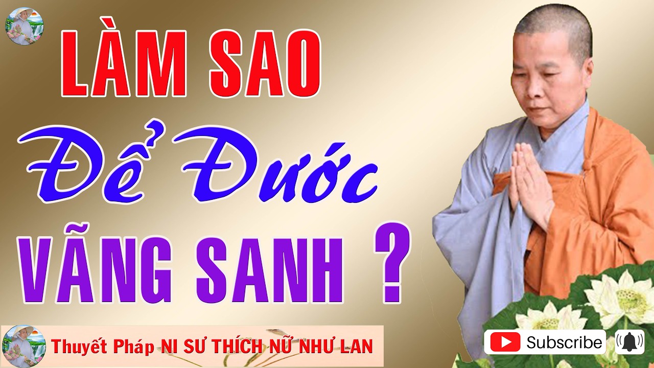 LÀM SAO ĐỂ ĐƯỢC VÃNG SANH ? Thuyết Pháp NI SƯ THÍCH NỮ NHƯ LAN 🙏🙏🙏 ( Nên Nghe Một Lần rất hay )