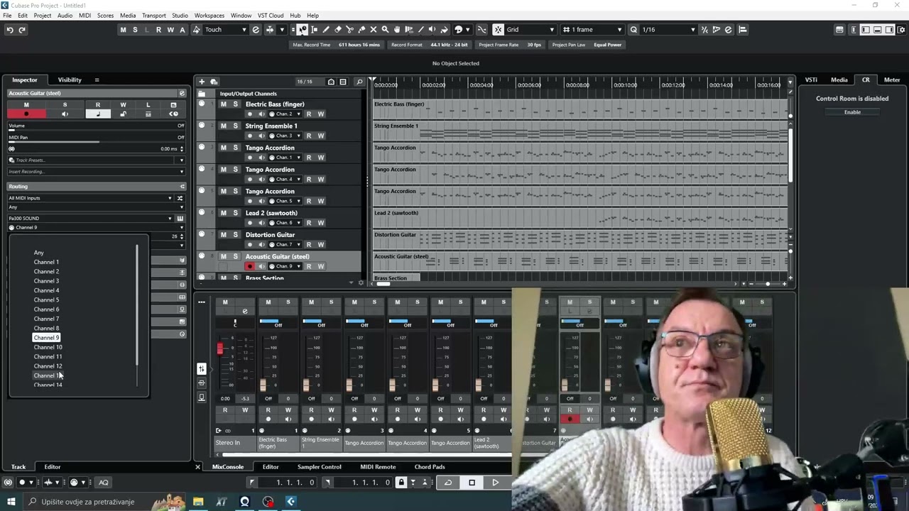 Cubase spajanje klavijature i Midi postavke za snimanje i slušanje
