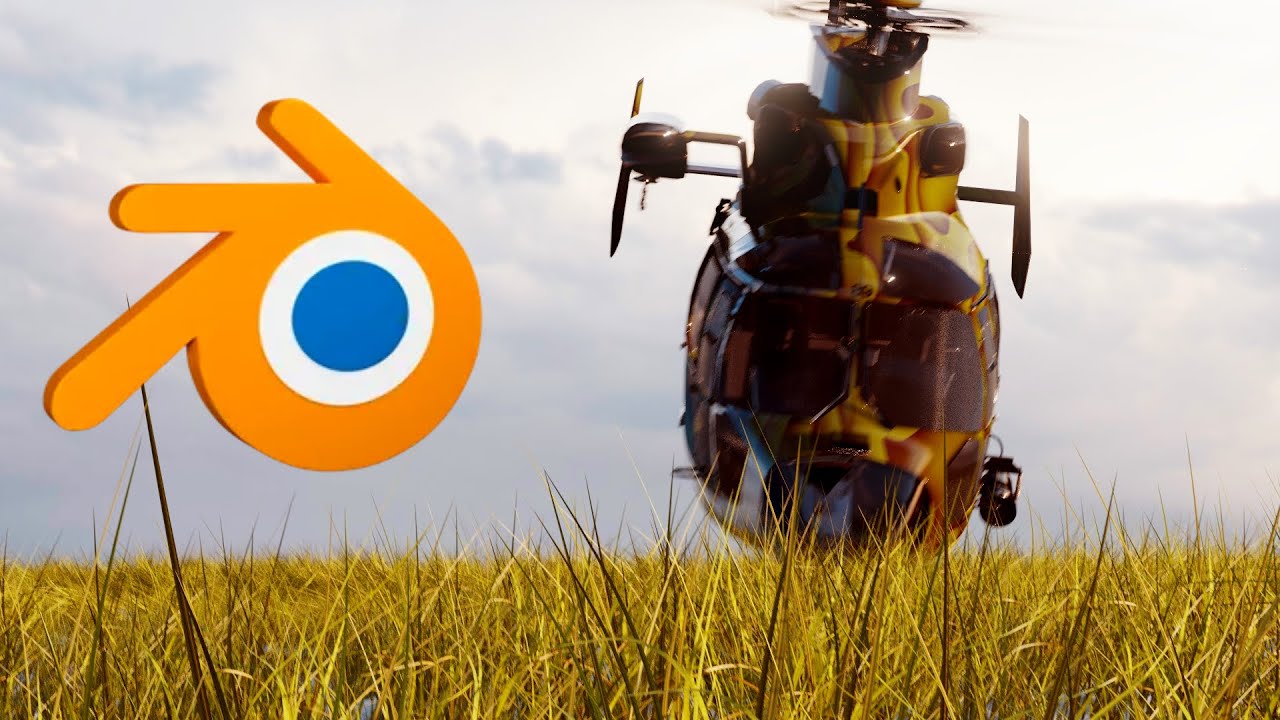 Helicopter  realistic animation tutorial in Blender
