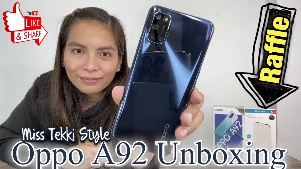 Oppo A92 Unboxing (Miss Tekki Style)