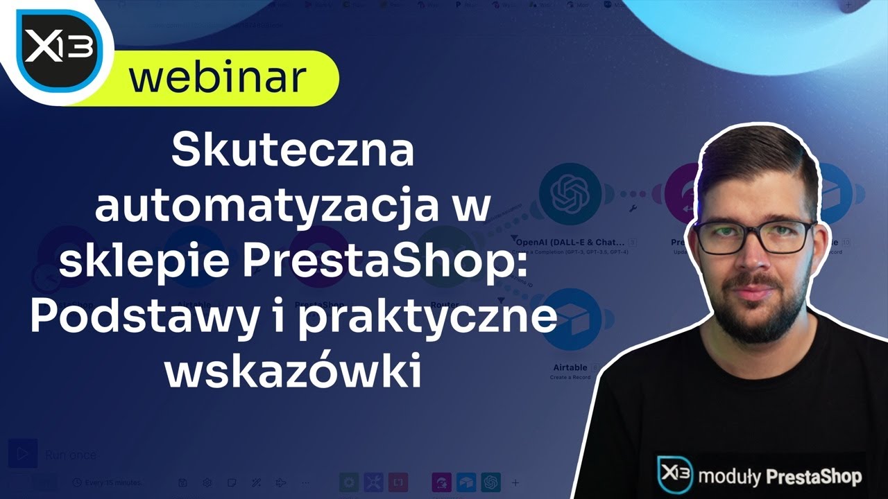 Skuteczne automatyzacje w sklepie PrestaShop: Podstawy i praktyczne wskazówki webinar