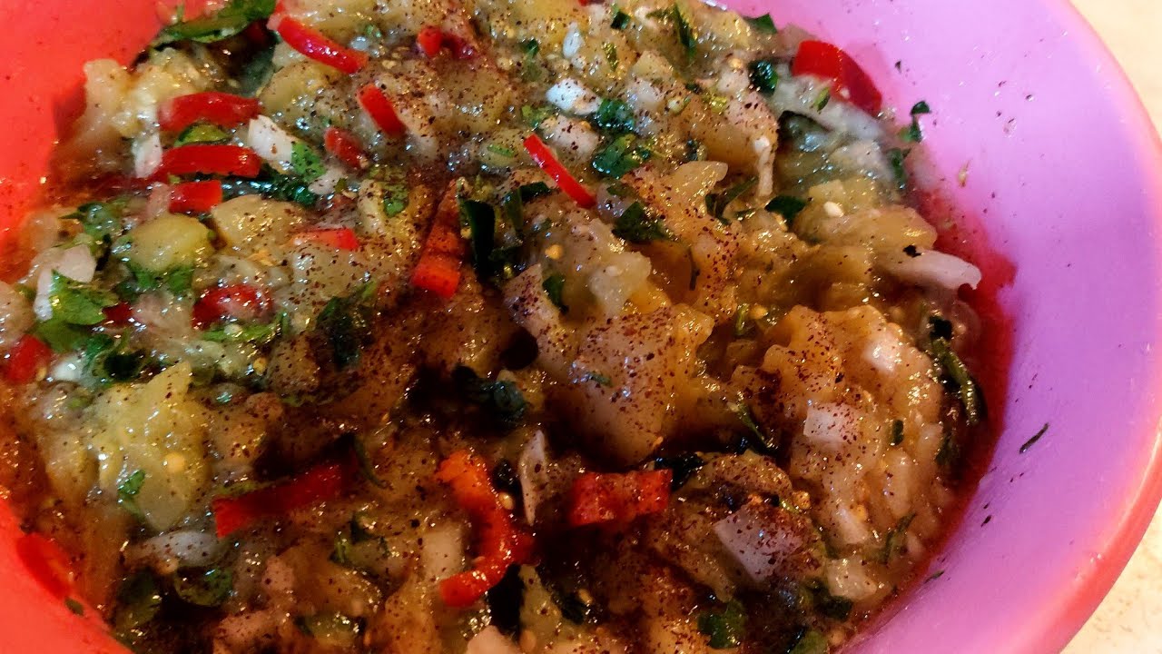 Köz patlıcan meze tarifi yoğurtlu bırakoli salatası iki muhteşem tarif bir arada diyet salatası