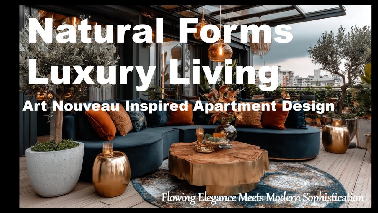 Natural Forms Luxury Living: Art Nouveau Inspired Apartment Design | Flowing Elegance Meets Modern