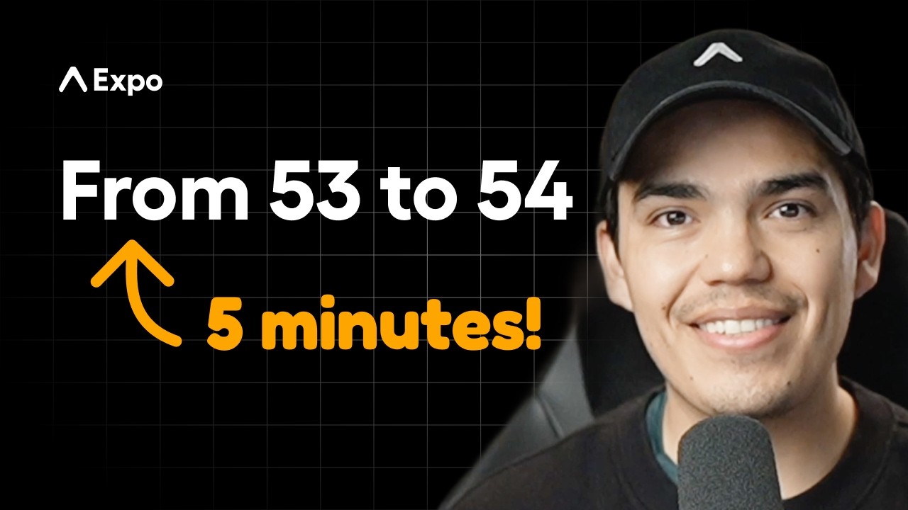 Jak zaktualizować Expo SDK 53 do SDK 54 w 5 minut