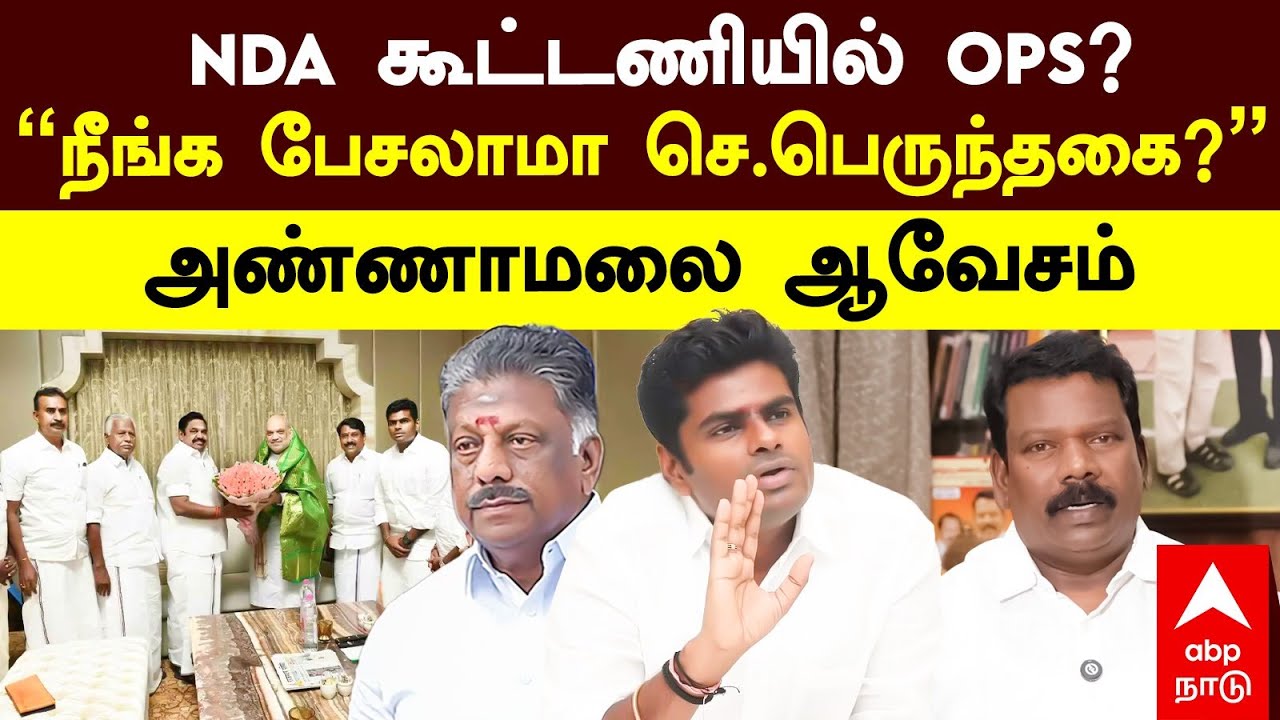Annamalai On OPS |NDA கூட்டணியில் OPS?நீங்க பேசலாமா செ.பெருந்தகை?அண்ணாமலை ஆவேசம்| Selvaperunthagai