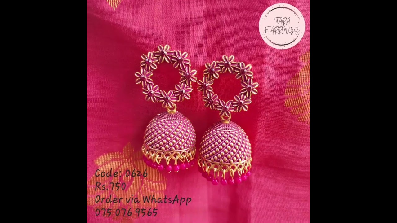 Beautiful Round Flower Jimikki in fantastic Colours 