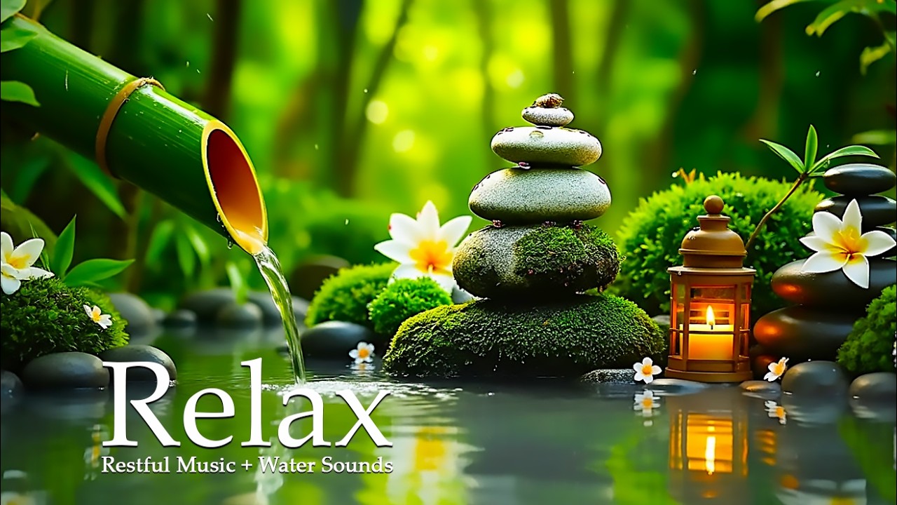 Peaceful Sleep Piano Music with Water Sounds 🌿 Anxiety Relief, Healing and Serenity