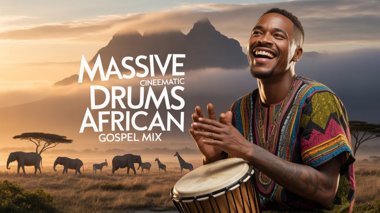 MASSIVE African Drums & Orchestra | WILDLIFE Cinematic Gospel Music (Ambient & Joyful) African Choir