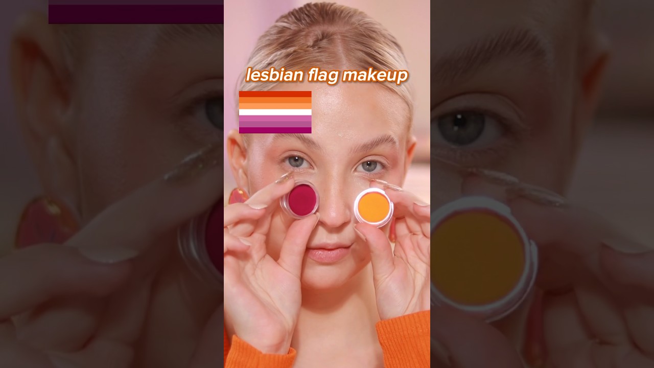 Lesbian flag PRIDE MAKEUP
