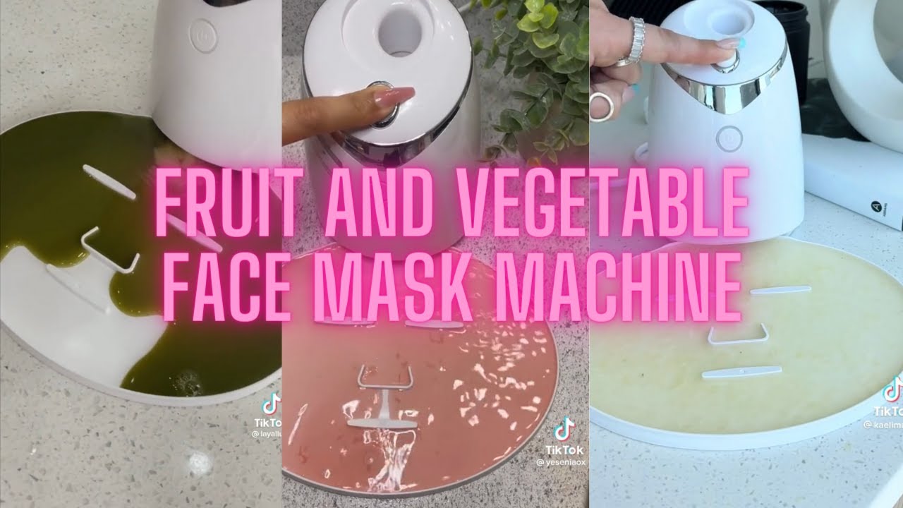 Fruit and vegetable face mask machine | kiwi DIY facemask| Clean girl aesthetic Amazon must haves