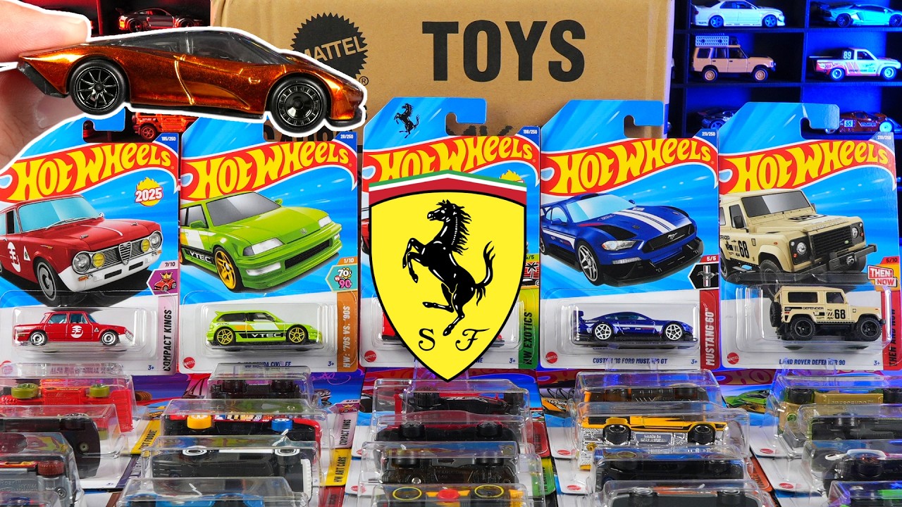 Unboxing 2025 Hot Wheels K Case | New Ferrari + Super Treasure Hunt