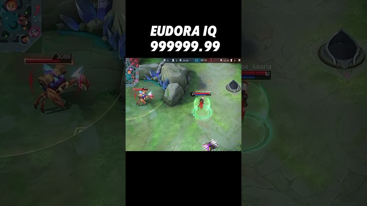 Eudora one hit 💀 | eudora gameplay 2024  #eudora #mobilelegends #eudorasavage #eudoraoneshot