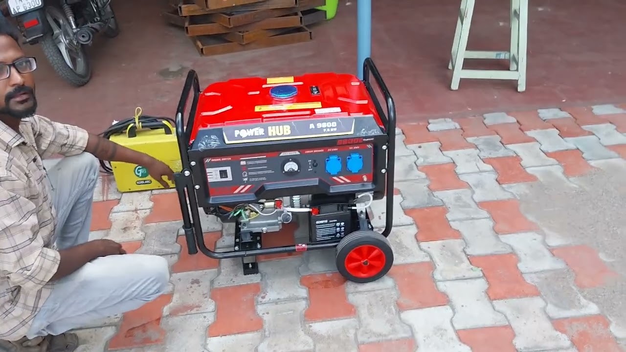 POWERREKO PETROL PORTABLE GENERATOR SUPPORTING WELDING MACHINE  MORE INQUIRY 93601 11055 (1)