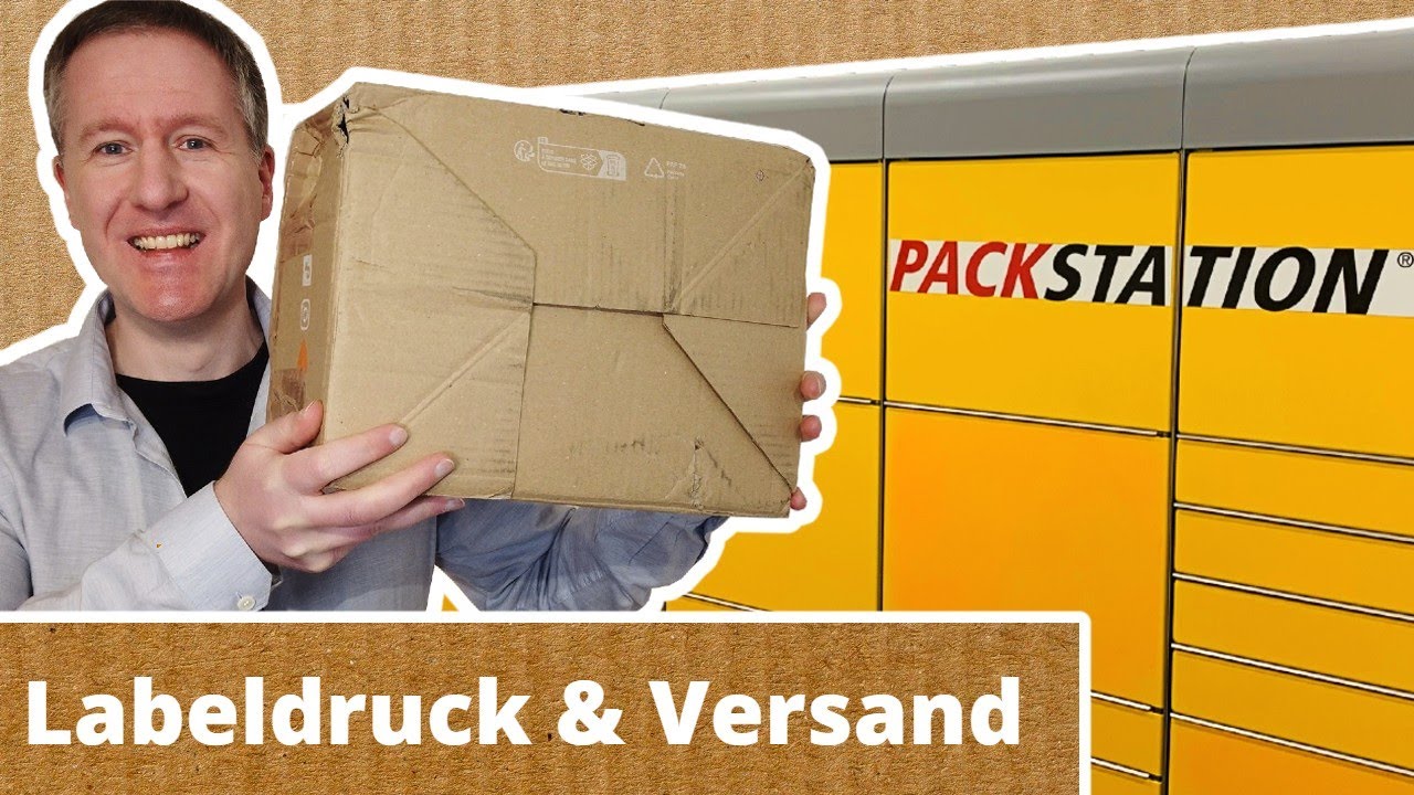 So druckt man Paketaufkleber an der Packstation (+ Größe der Fächer)