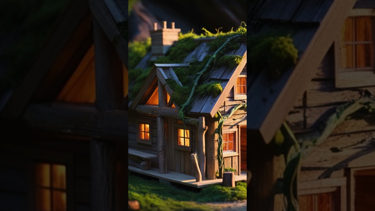 Making DIY Miniature tiny house model idea #crafts #diy