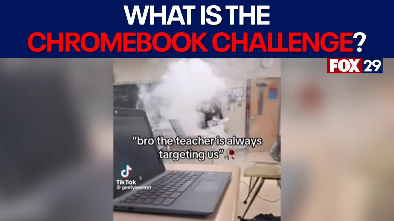 Students destroying Chromebooks in dangerous TikTok challenge