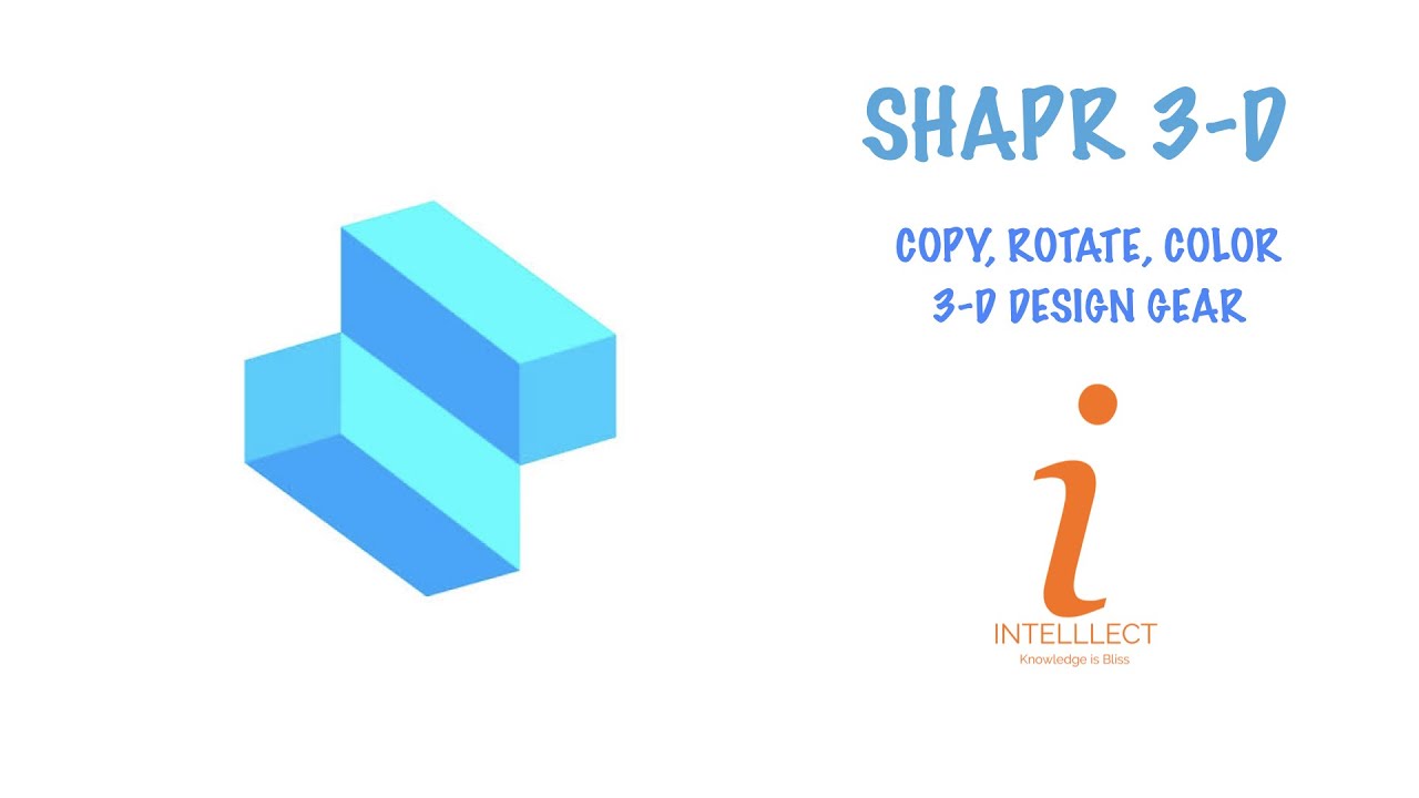 Copy Paste Rotate Colour for 3D Gear I SHAPR 3D