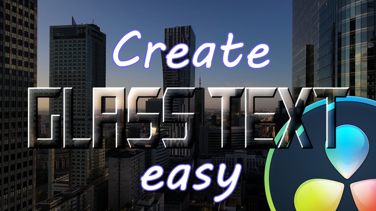The easiest way to create liquid glass text effect | Davinci Resolve