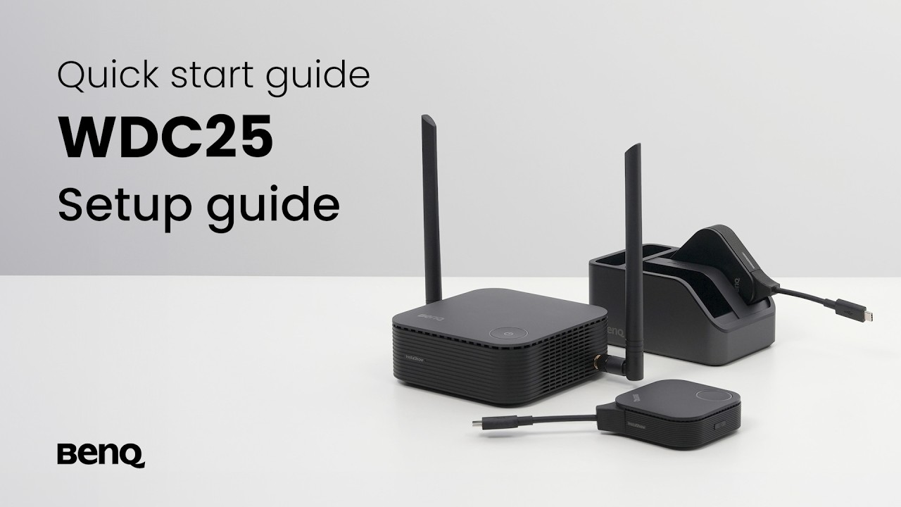 BenQ WDC25 InstaShow Wireless Presentation System: Unboxing & quick start guide